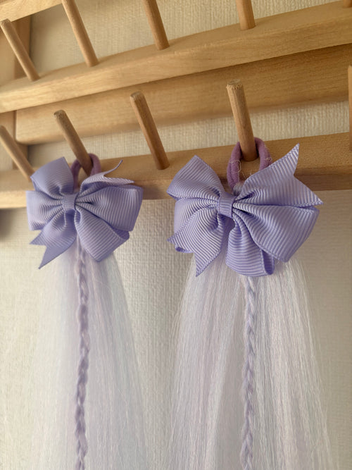Matu aksesuārs "Lavanda" ar lavandas krāsas bantītēm